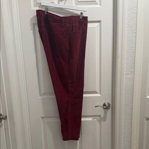 Agolde Burgundy Boot Cut Pants